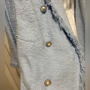 Dusted baby blue blazer